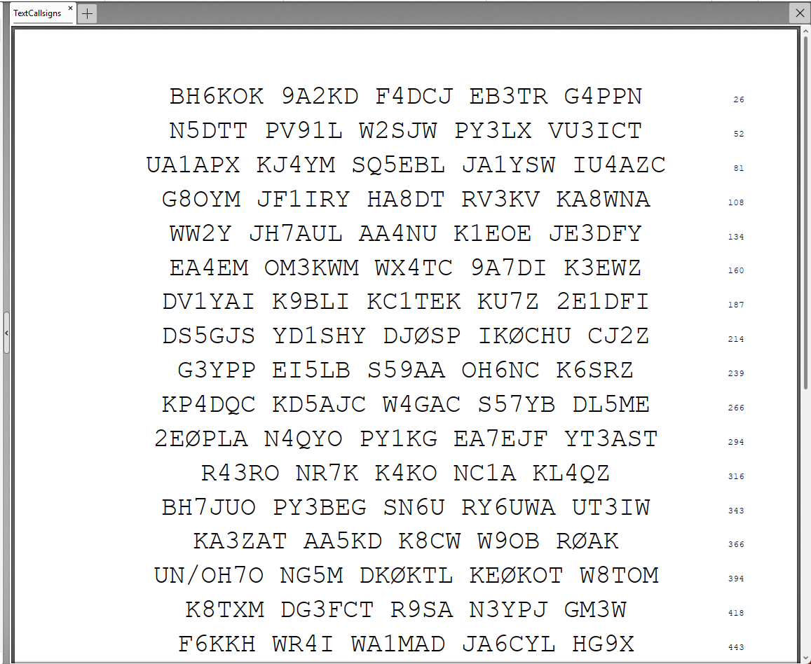 Generate Texts PDF export