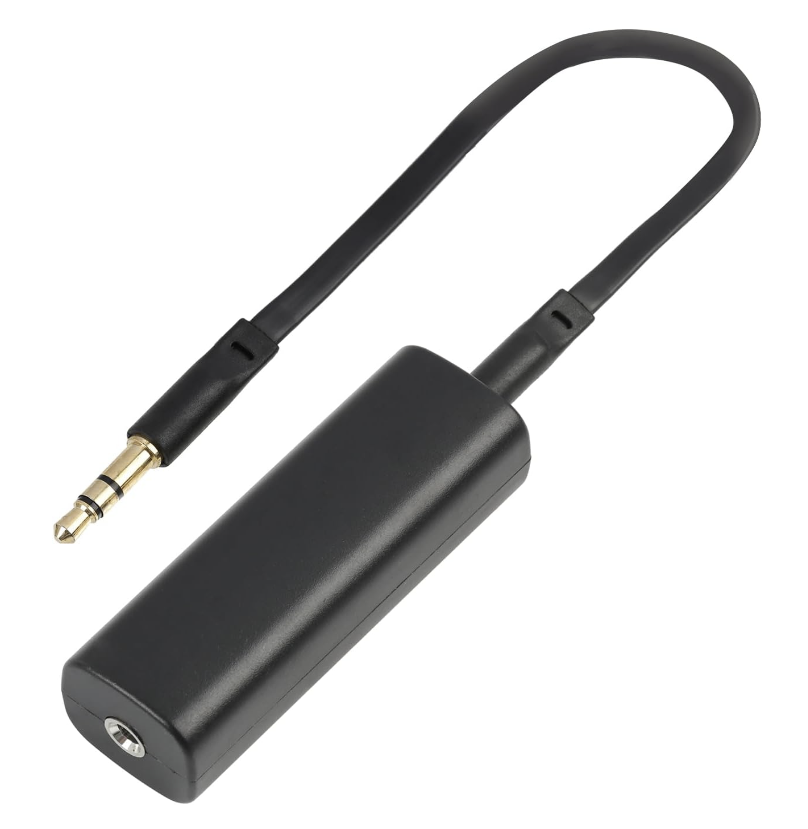 3.5 mm audio ground loop isolator — passive inline adapter