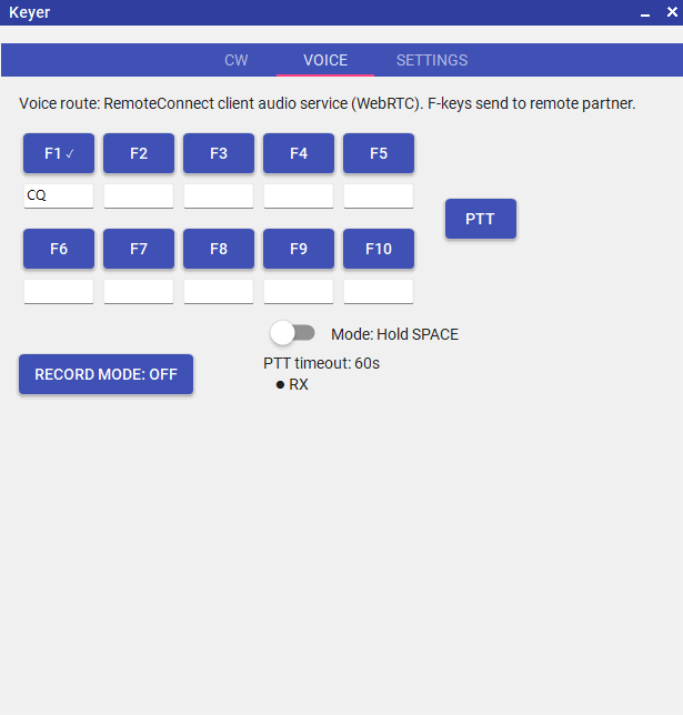 DVK voice slots