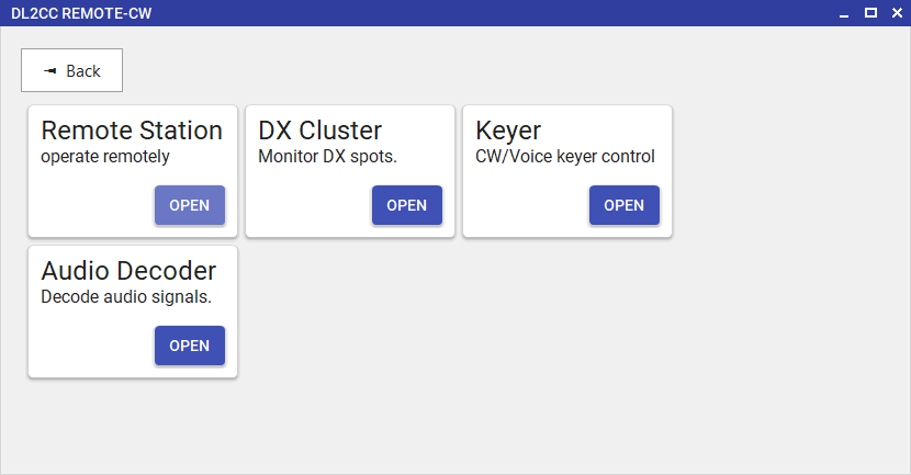 Remote submenu