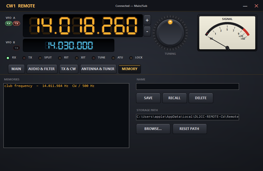 Remote
              Control audio filter