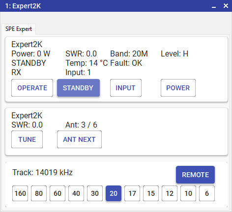 SPE
              Expert amplifier and tuner control — example integration
