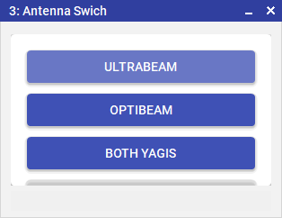 URL Switcher client window with labelled buttons
