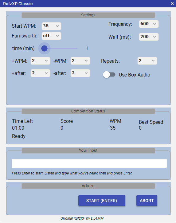 RufzXP Classic mode