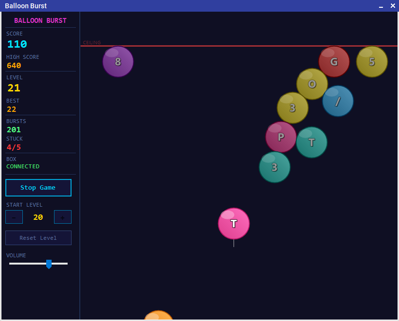Balloon Burst game